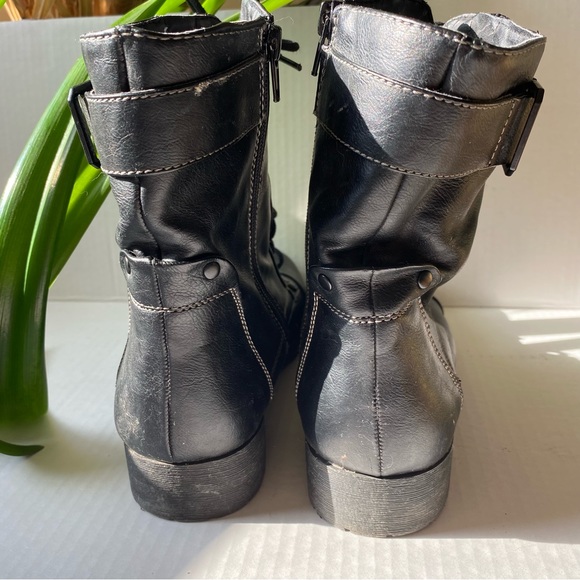 G By Guess Black Combat Boots - Picture 3 of 12